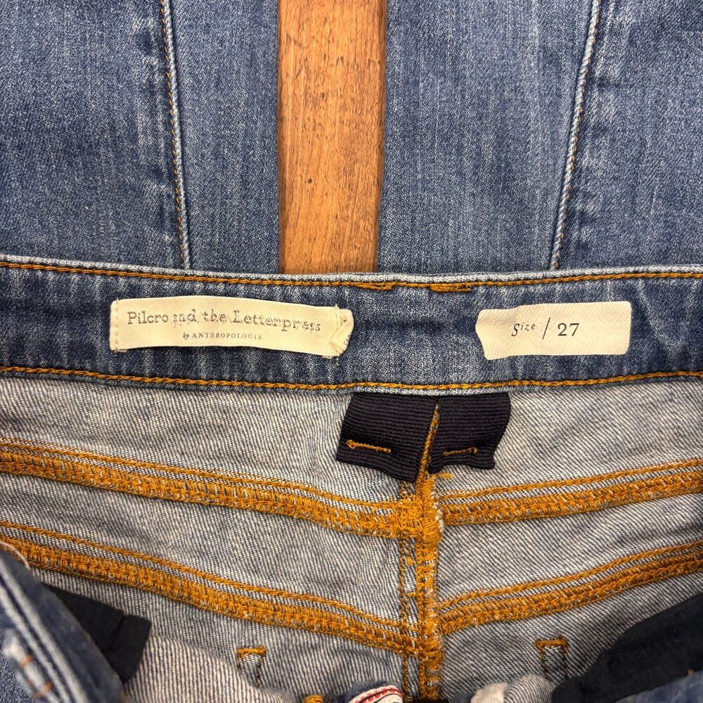 Anthropologie Pilcro High-Rise Wide-Leg Soft Trouser Jeans Size 27 Boho Festival - Picture 3 of 10